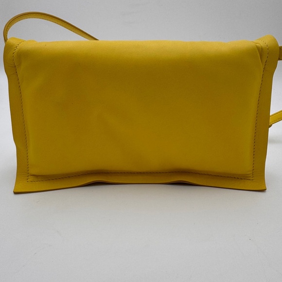 SALVATORE FERRAGAMO Cedrata Leather Shoulder Bag Yellow - Picture 3 of 10